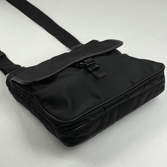 Prada Nylon Nero Plate Shoulder Bag - Picture 1 of 6